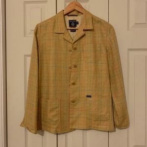 Faconnable Silk/Linen Mustard Jacket Size XS